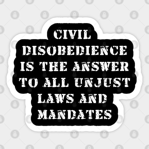 civil disobedience Sticker by Views of my views